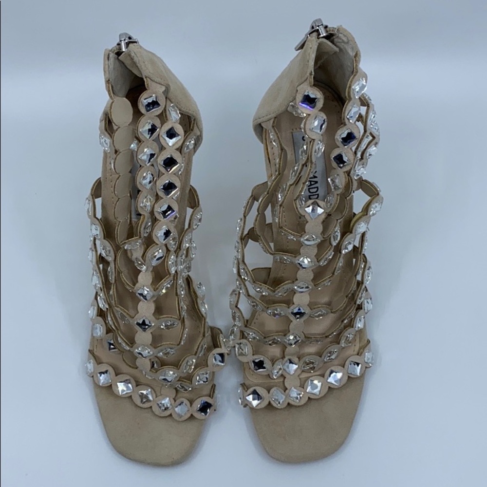 Steve Madden sparkly open toe heels